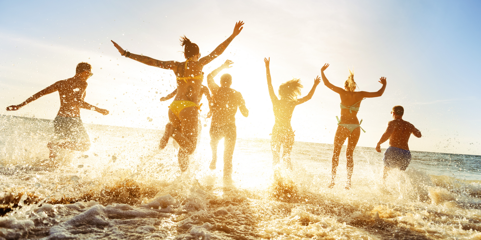 Fit and healthy people during summer