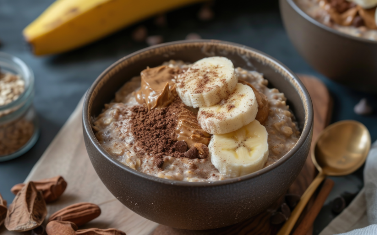 Chocolate-Covered Strawberry overnight oats