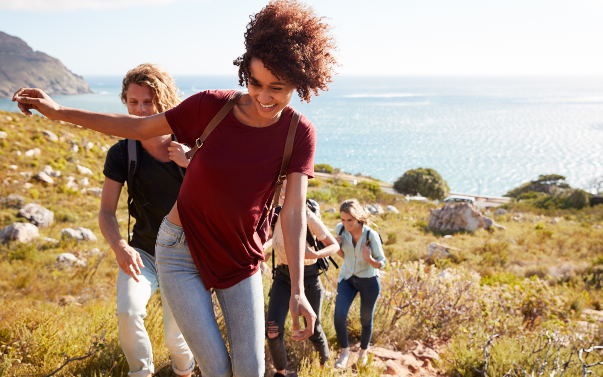 people enjoying hiking