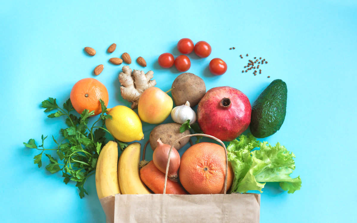 selection of fruit and veg