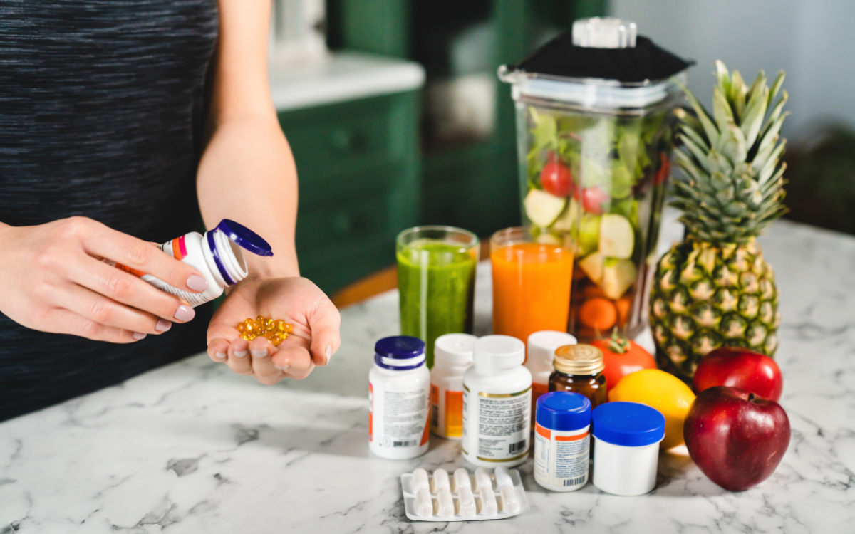 selection of fat burning supplements