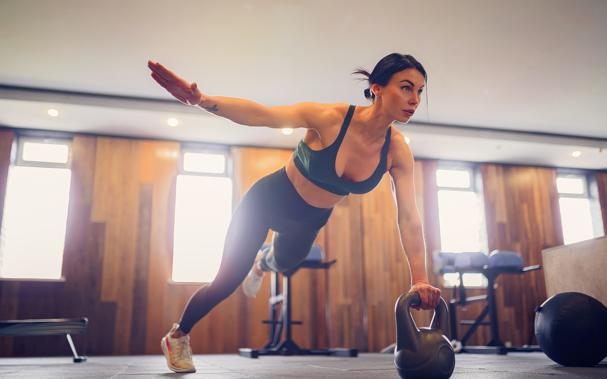 woman doing hiit training